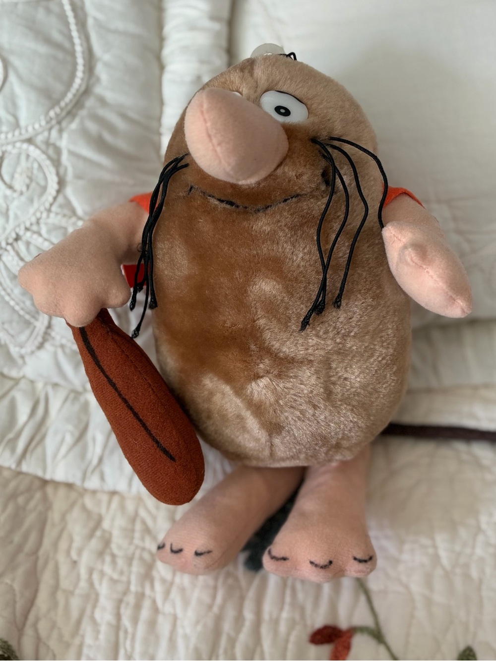Captain Caveman Vintage 1995 Plush Mighty Star 8 1/2” Hanna Barbera Unga Bunga